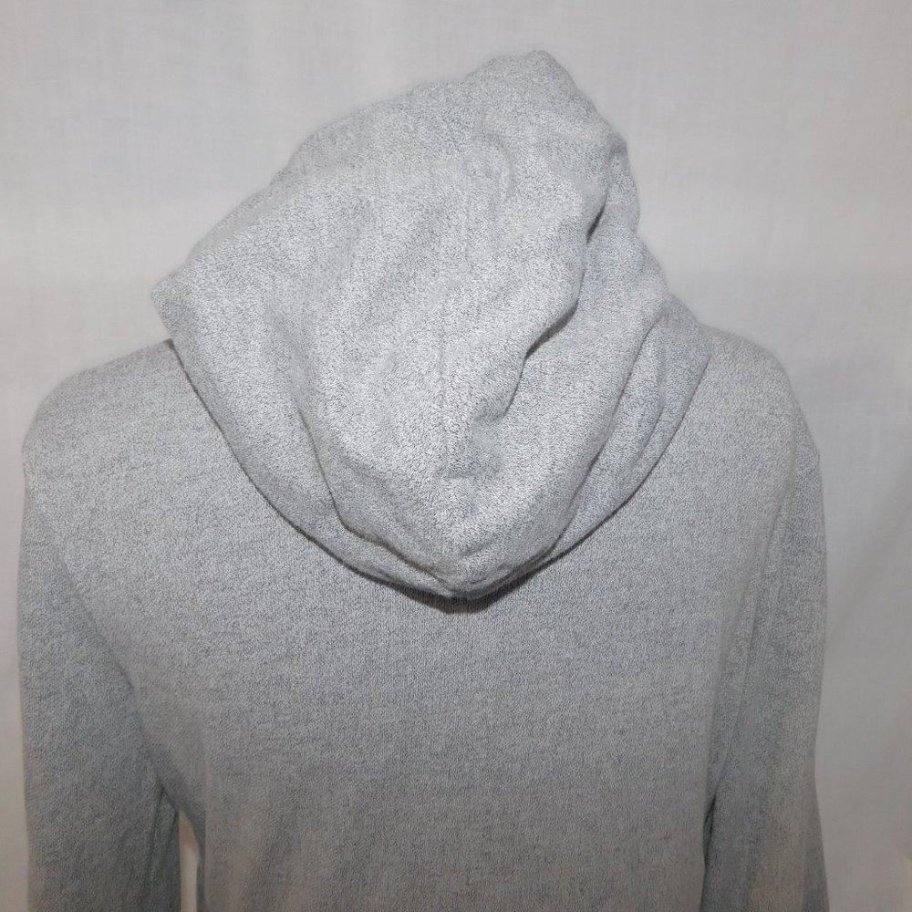 Roots womens M Gray Salt & Pepper Funnel Neck Cowl pullover  Hoodie Sweatshirt - Picture 10 of 10